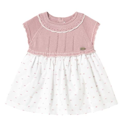 Pointelle Knit Cotton Dress (Baby)