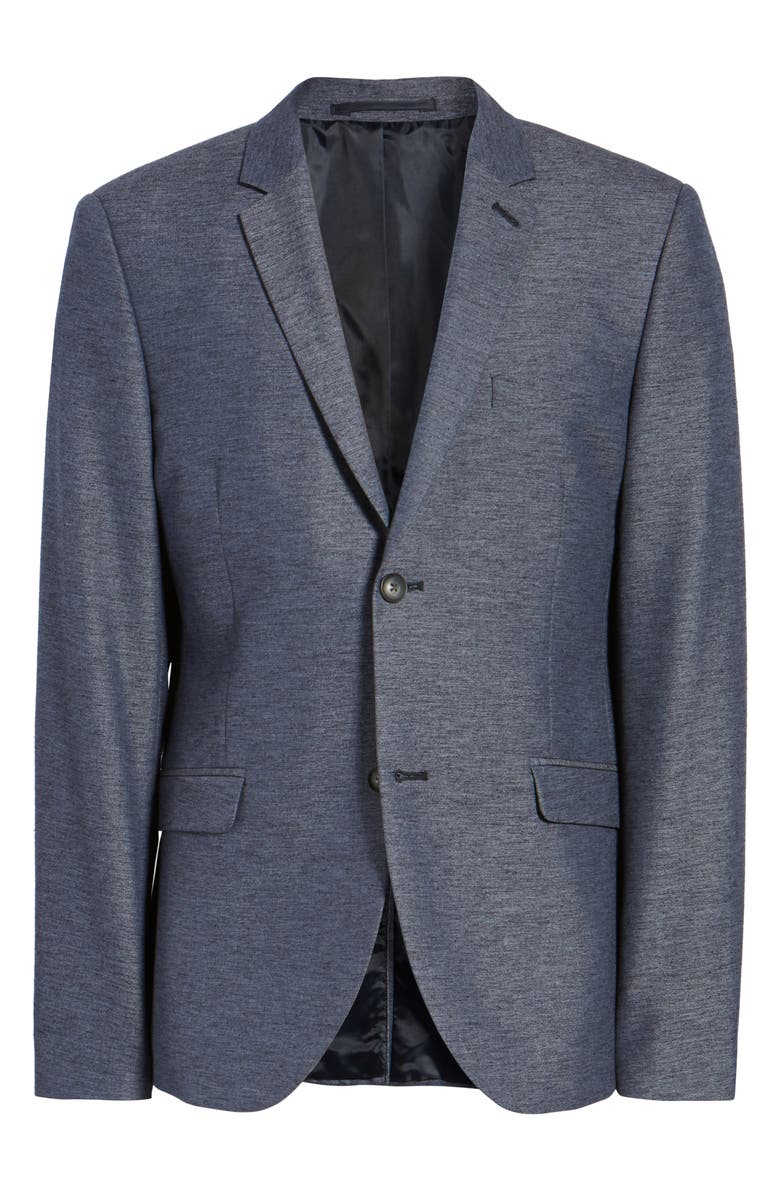 Topman Slim Fit Jersey Blazer, Alternate, color, 