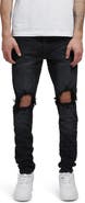 PURPLE BRAND Ripped Knee Blowout Slim Jeans