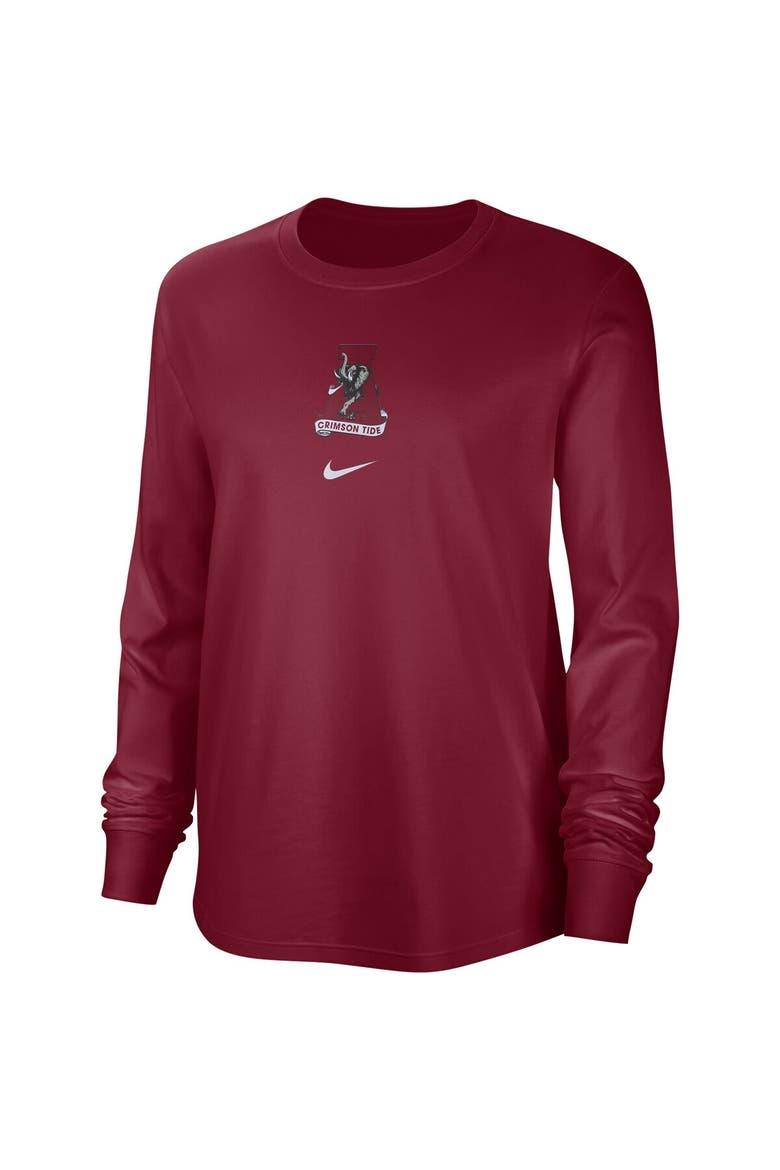 Women's Nike Crimson Alabama Crimson Tide Vintage Long Sleeve T-Shirt, Alternate, color, Crimson