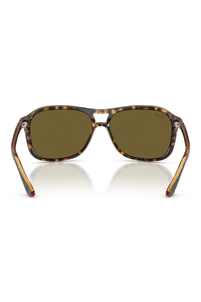 60mm Pilot Sunglasses, Alternate, color, HAVANA
