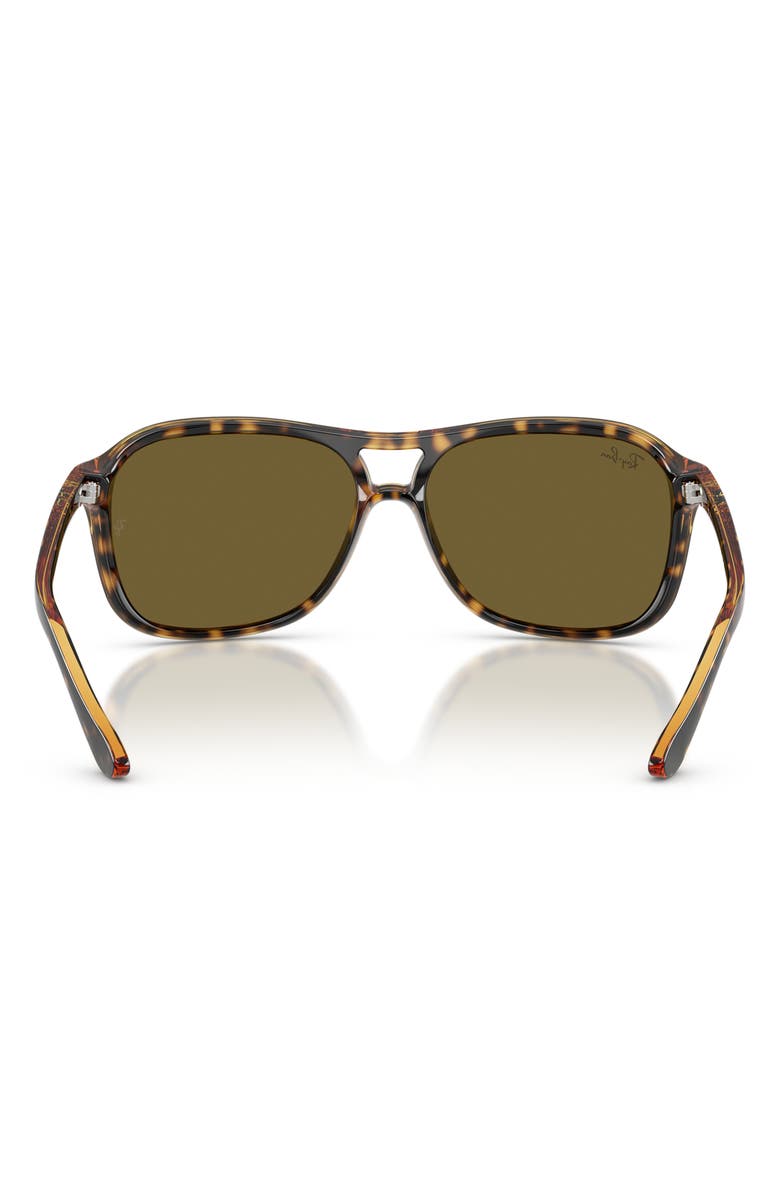 Ray-Ban 60mm Pilot Sunglasses, Alternate, color, Havana