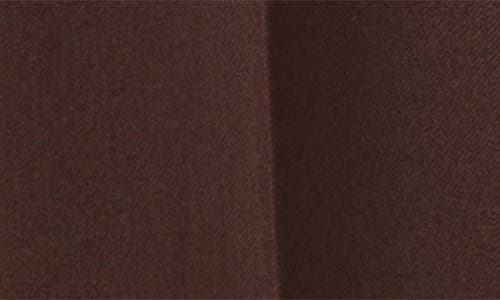 Mango Pleat Front Straight Leg Wool Pants In Brown