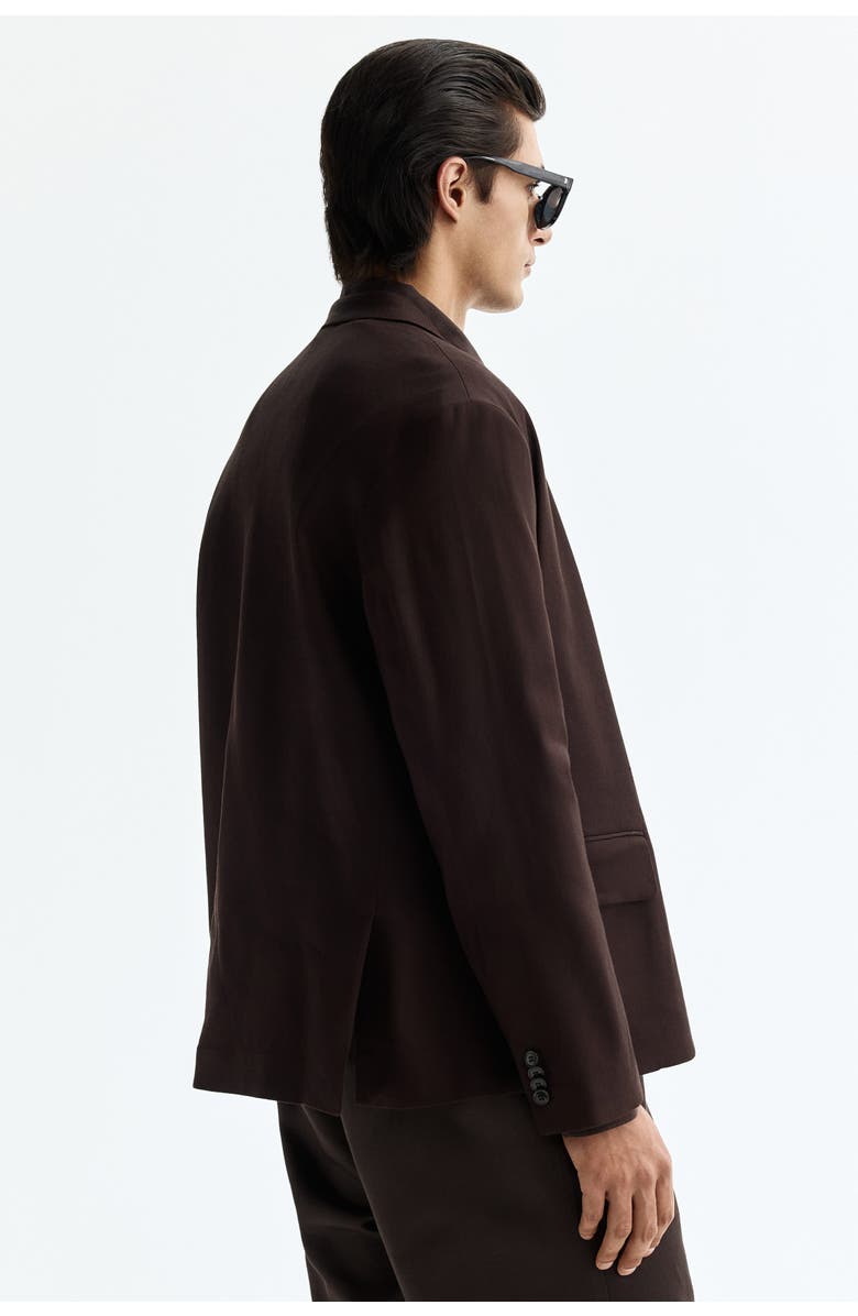 H&M Relaxed Fit Jacket, Alternate, color, Dark Brown