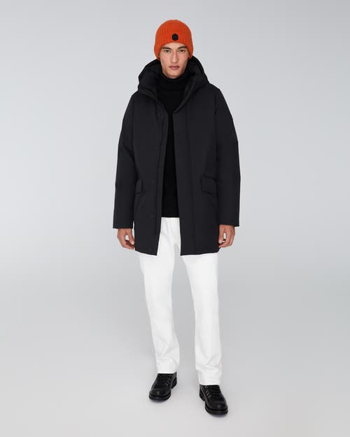 Quartz Co. Champlain | Hooded Down Winter Jacket In Black