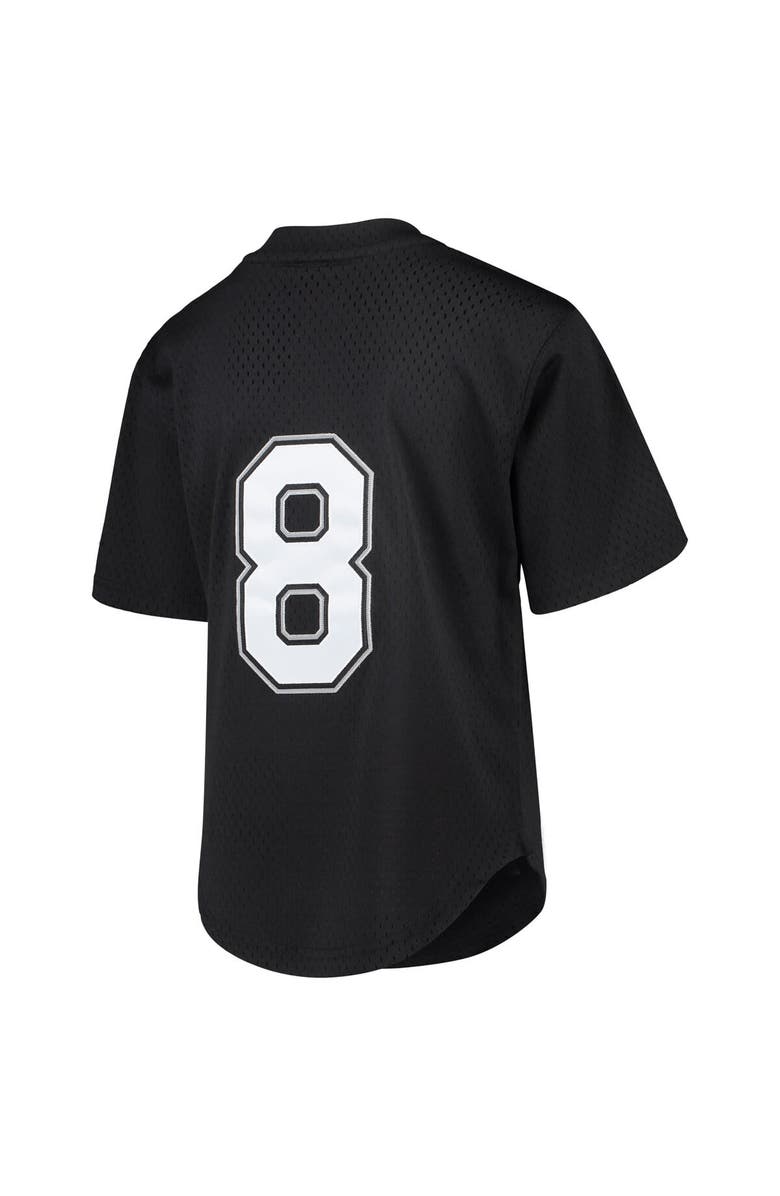 Mitchell & Ness Youth Mitchell & Ness Bo Jackson Black Chicago White Sox Cooperstown Collection Mesh Batting Practice Jersey, Alternate, color, Black
