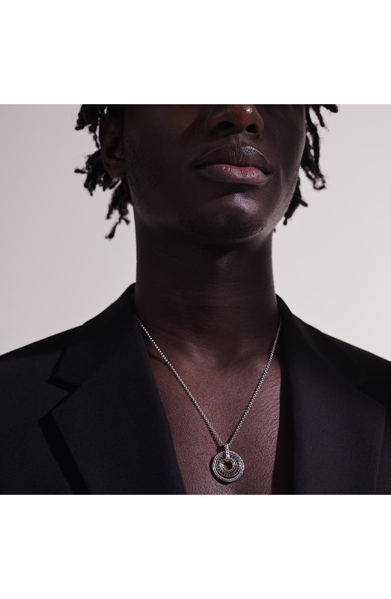 John Hardy Classic Chain Hammmered Pendant, Alternate, color,