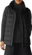 Eileen Fisher Stand Collar Puffer Vest