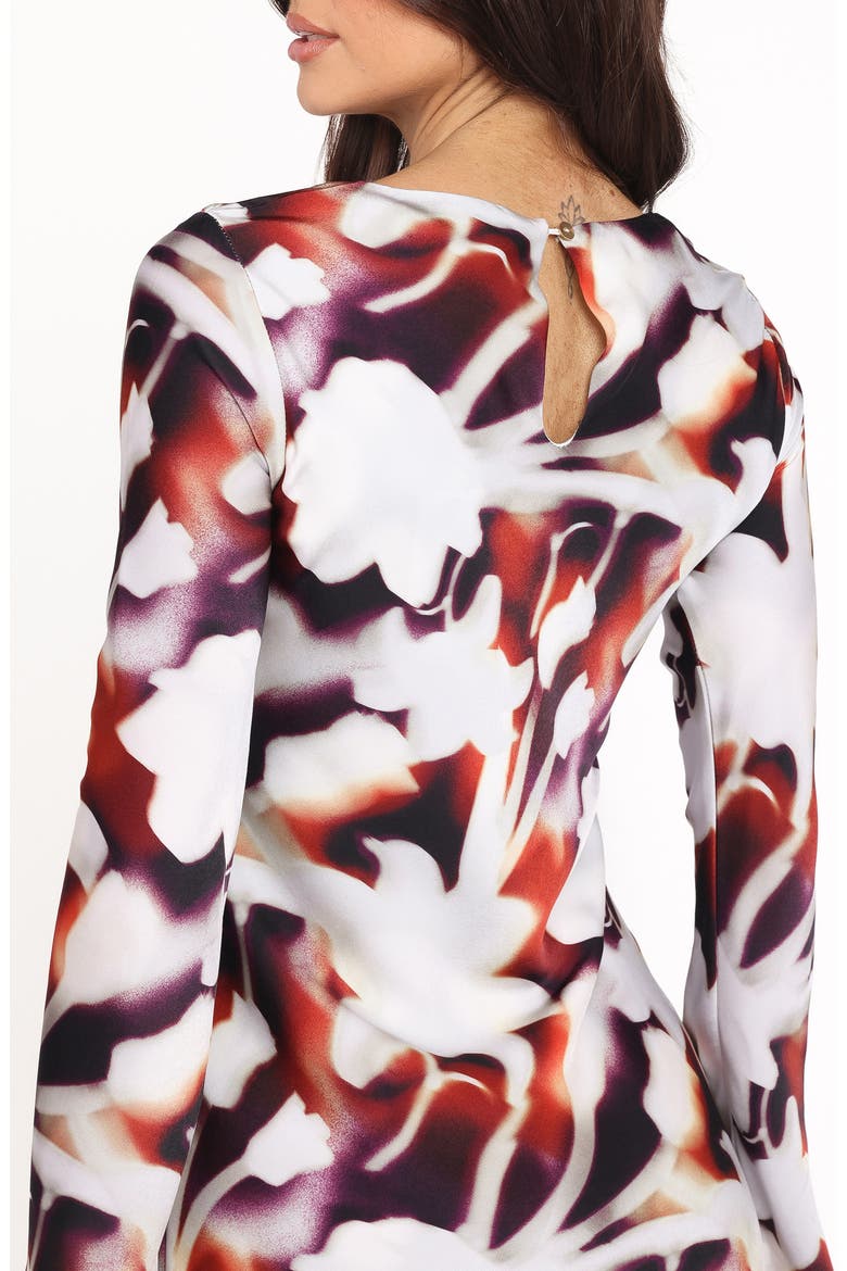 Deidra Floral Long Sleeve Dress, Alternate, color, BLURRED FLORAL