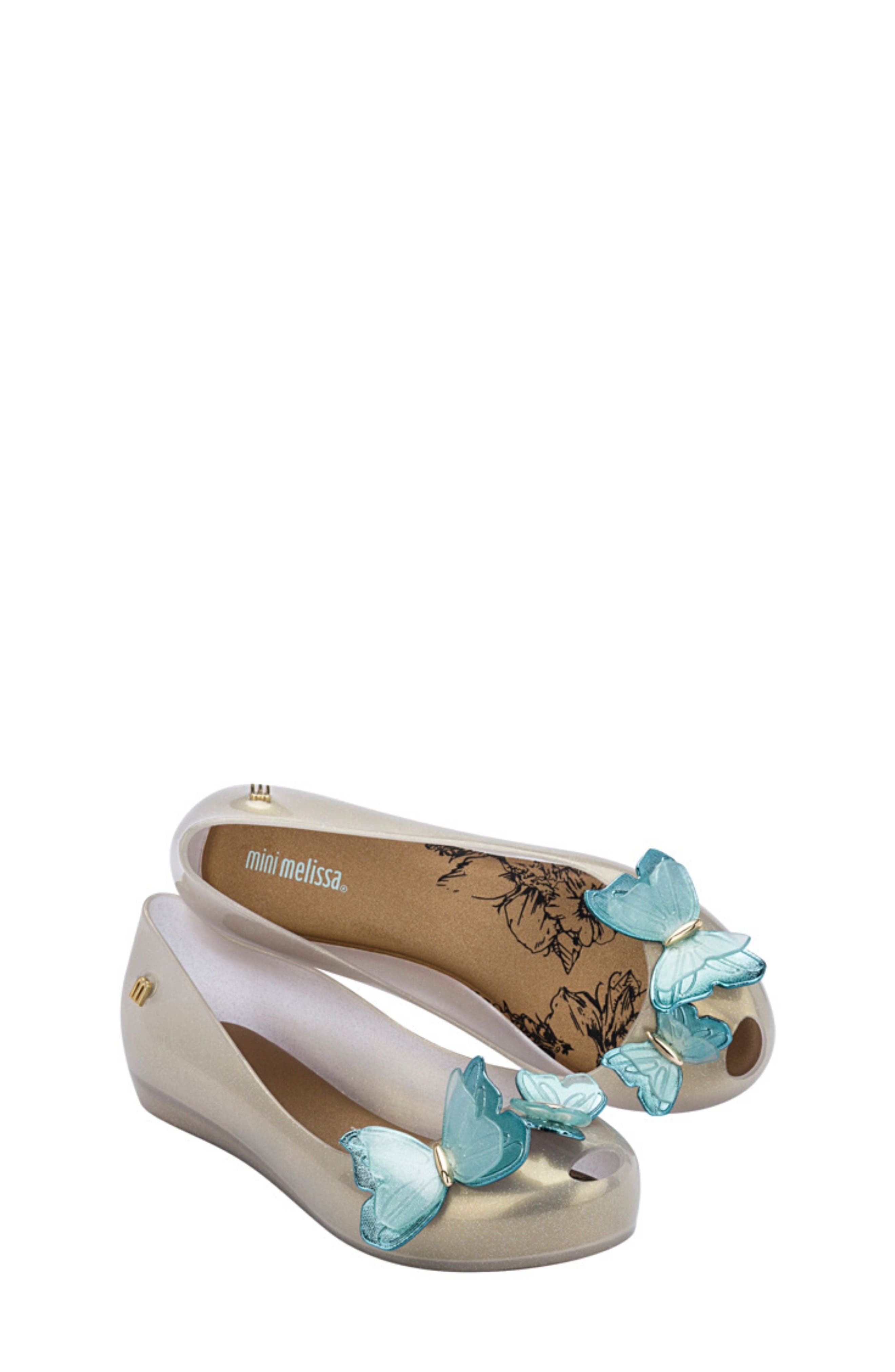 Mini Melissa Ultra Girl Embellished Flat, Alternate, color, 