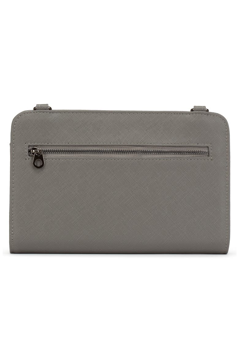 Faux Leather RFID Travel Wallet, Alternate, color, CHARCOAL