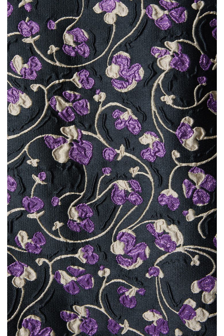 La Scala Top, Alternate, color, Honeysuckle Jacquard Black
