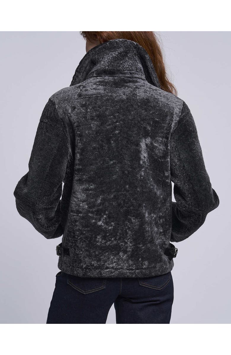 Blue Duck Genuine Shearling Jacket, Alternate, color, Charco