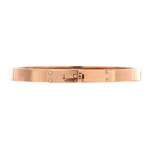 Kelly Bracelet 18K Rose Gold with 4 Diamonds Small