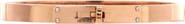Pre-Owned Hermes Kelly Bracelet 18K Rose Gold with 4 Diamonds Small