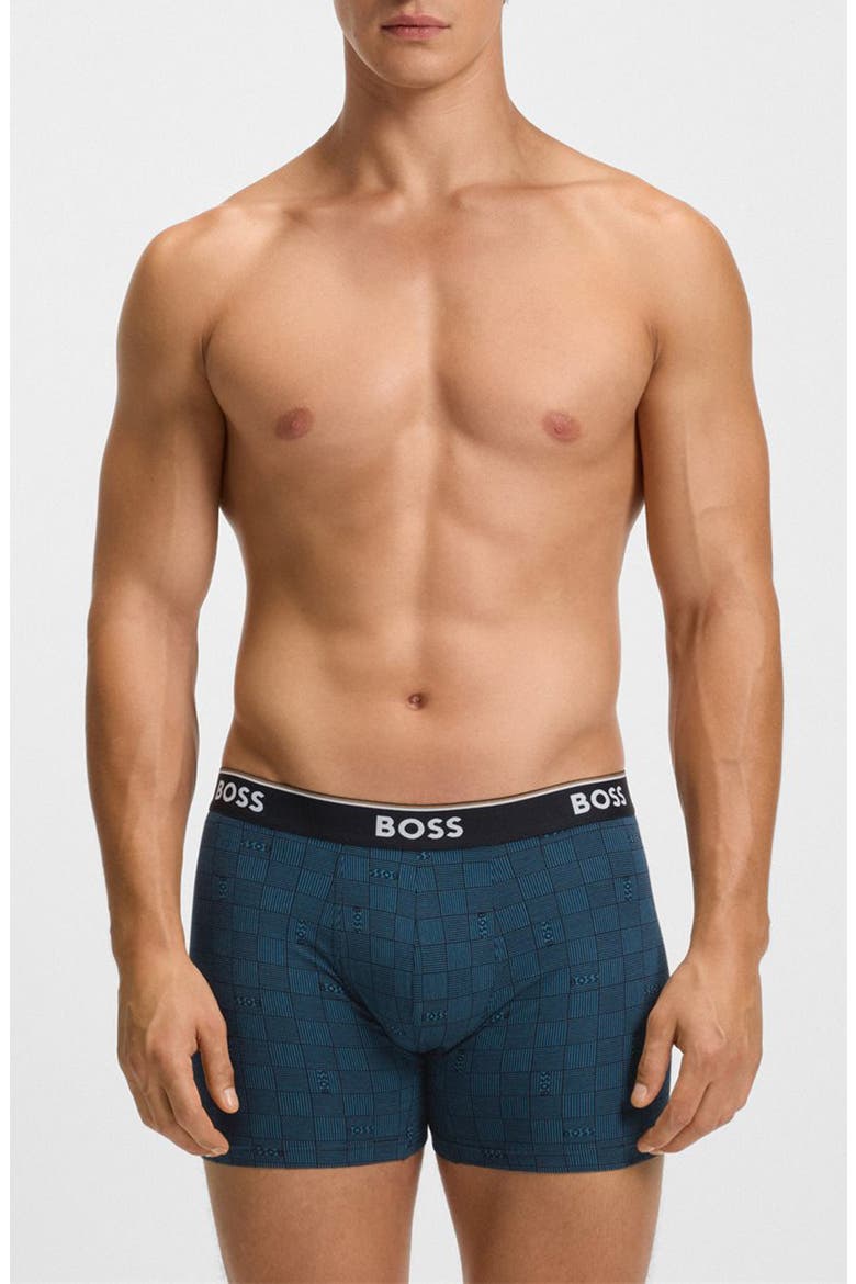 Assorted 3-Pack Power Stretch Cotton Boxer Briefs, Alternate, color, BLUE MULTI