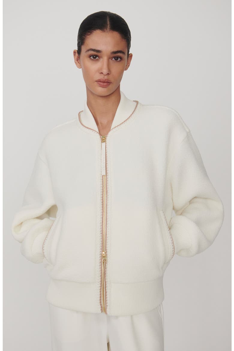 Klaudia Fleece Jacket, Alternate, color, EGRET