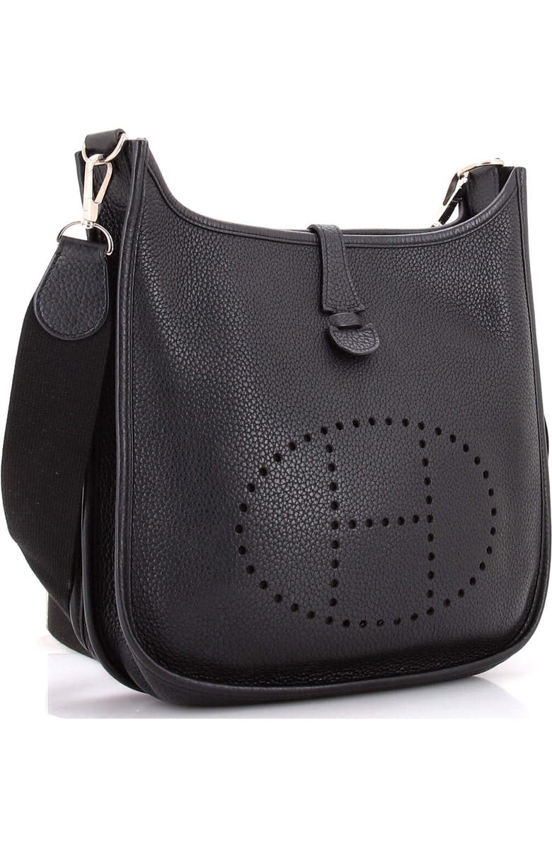 Pre-Owned Hermes Evelyne Bag Gen III Clemence PM, Alternate, color, Noir