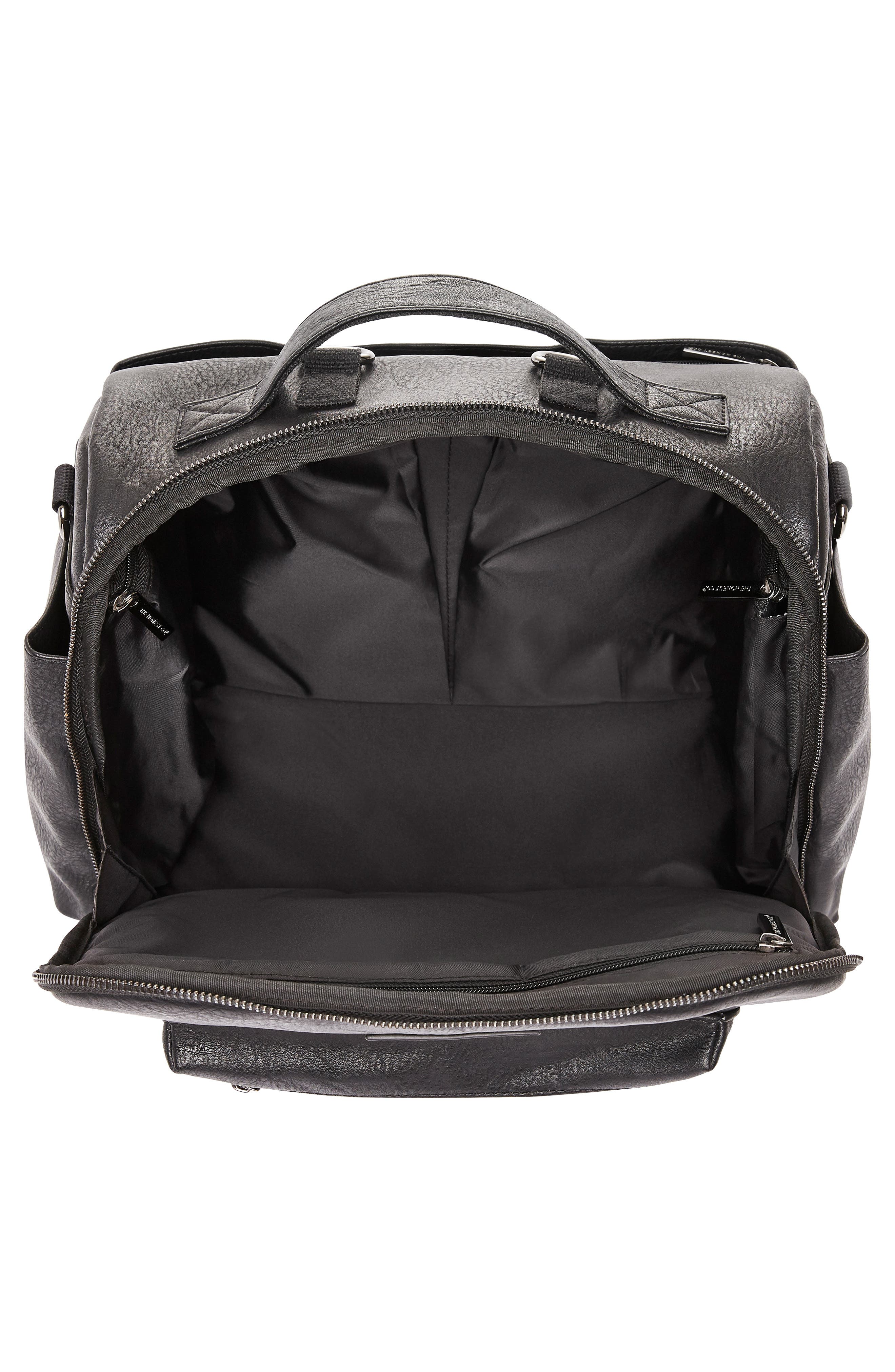 The Honest Company Cross Country Faux Leather Diaper Bag, Alternate, color, 