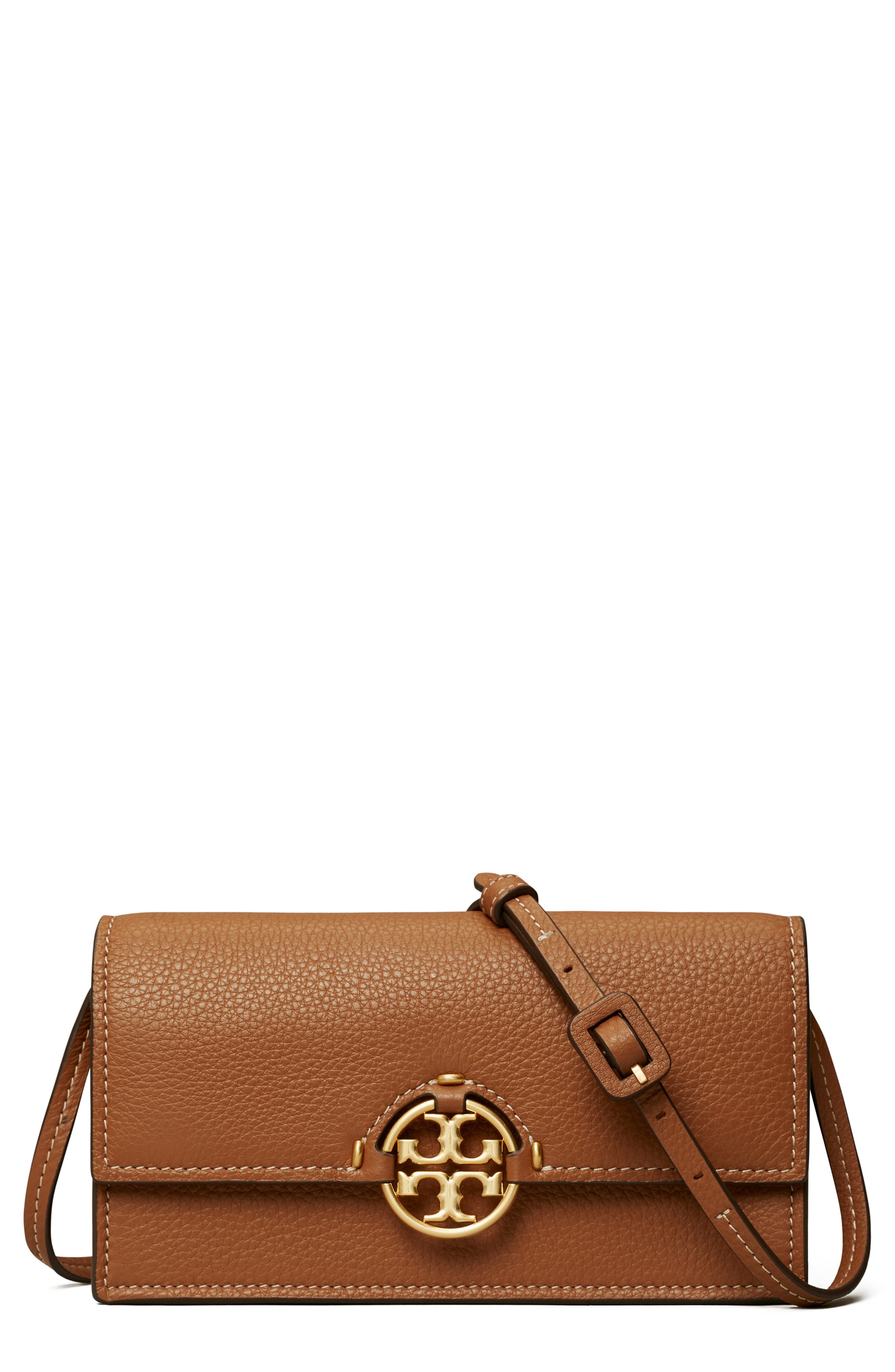 Miller Crossbody Wallet, Main, color, LIGHT UMBER