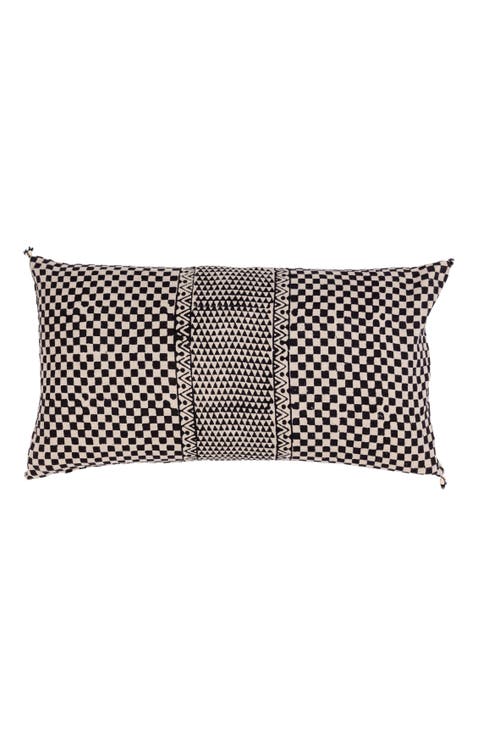 Samburu Charcoal Lumbar Pillow Cover
