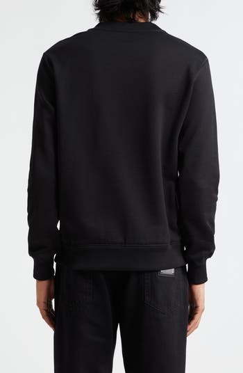Embroidered Logo Cotton French Terry Graphic Sweatshirt