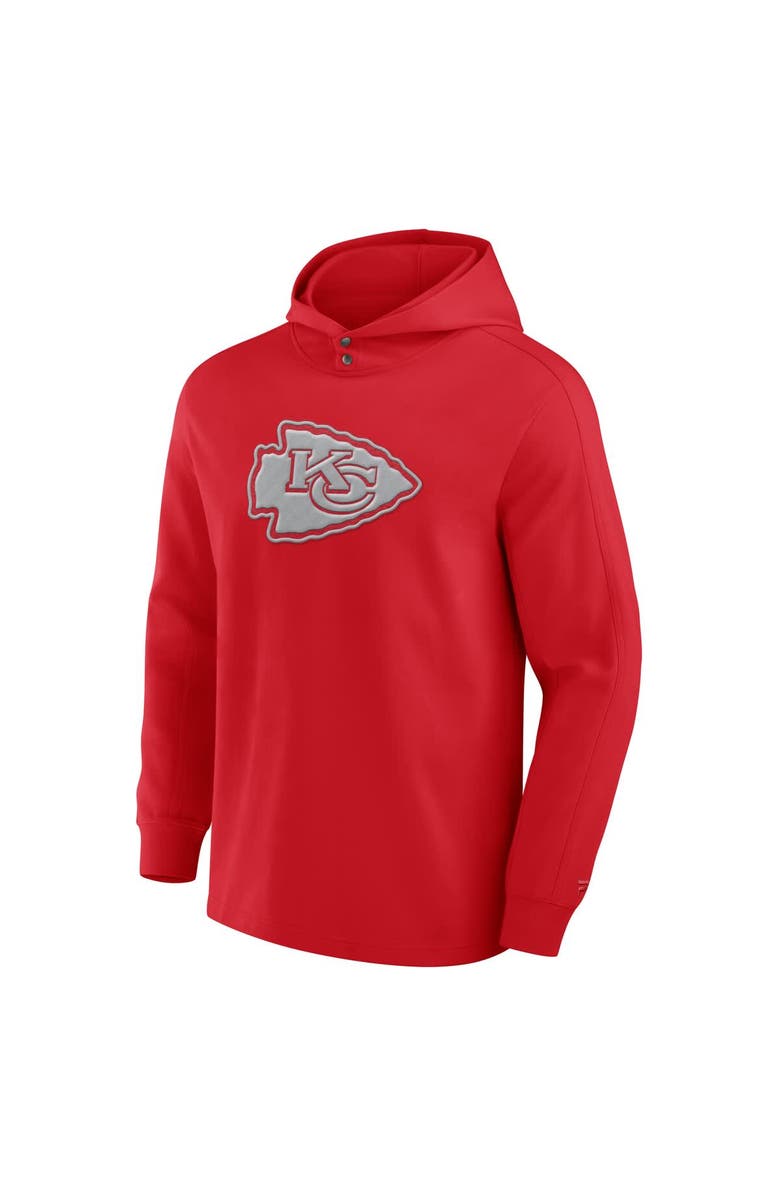 FANATICS Men's Fanatics Red Kansas City Chiefs Elements Blaze Tri-Blend Long Sleeve Hoodie T-Shirt, Alternate, color, Red