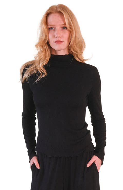 Norma Modal Ribbed Turtleneck