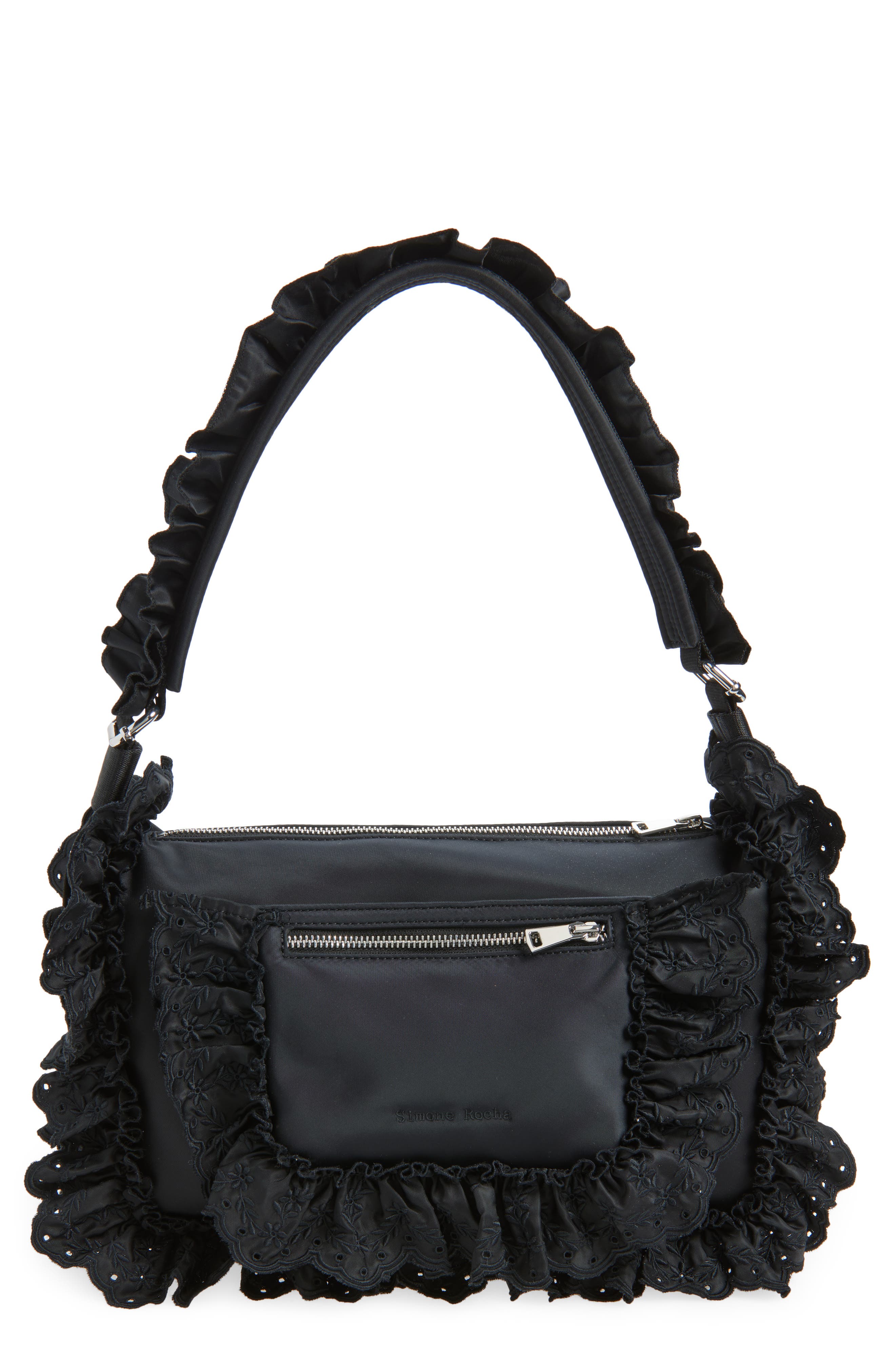 Simone Rocha Pillowcase Shoulder Bag, Main, color, Black