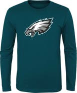Outerstuff Youth Midnight Green Philadelphia Eagles Primary Logo Long Sleeve T-Shirt