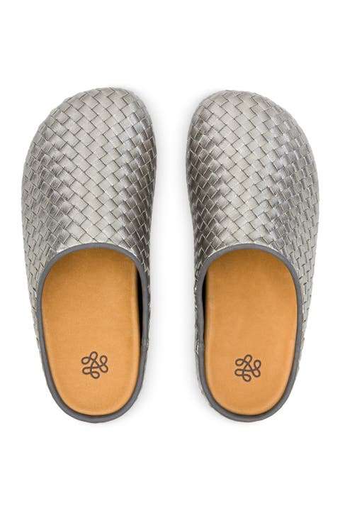 Bolinas Leather Woven Clog