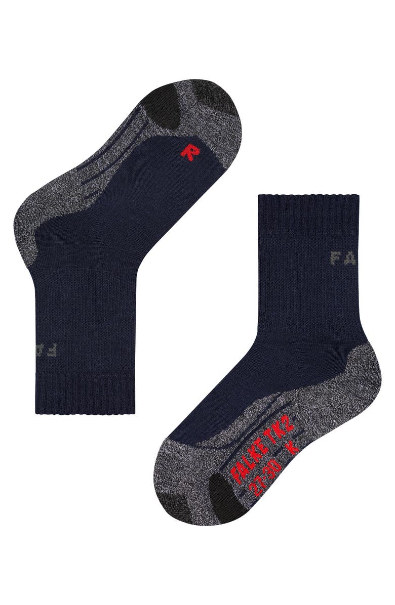 Falke TK2 Explore Hiking Socks, Alternate, color, Marine