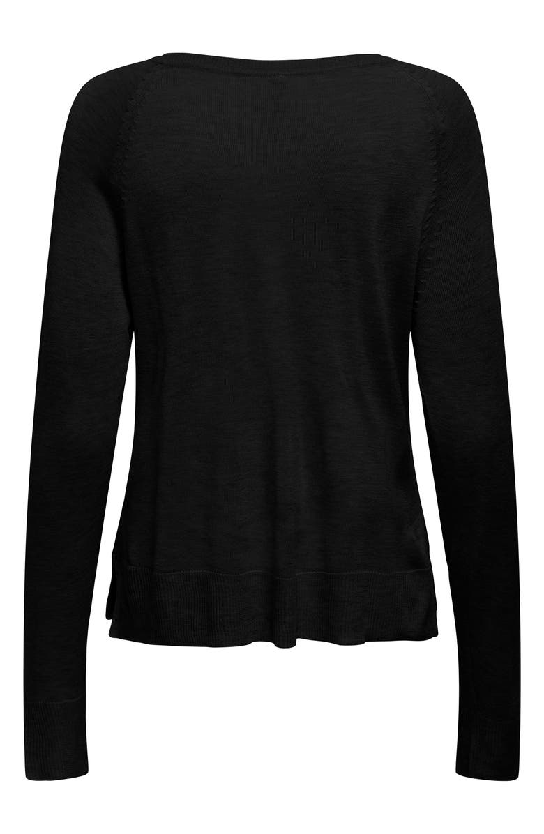 Only Vienna Long Sleeve Knit T-Shirt, Alternate, color, Black