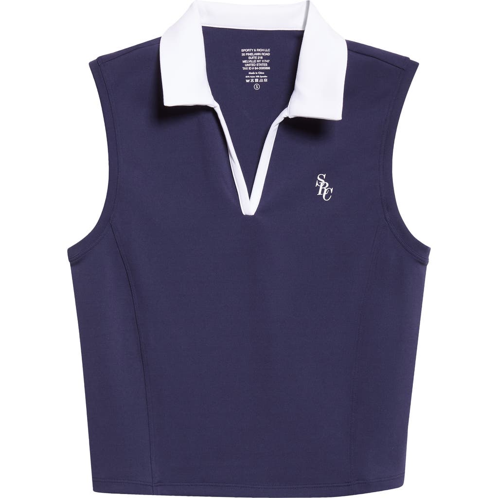 Sporty And Rich Src Sports Polo Vest In Blue