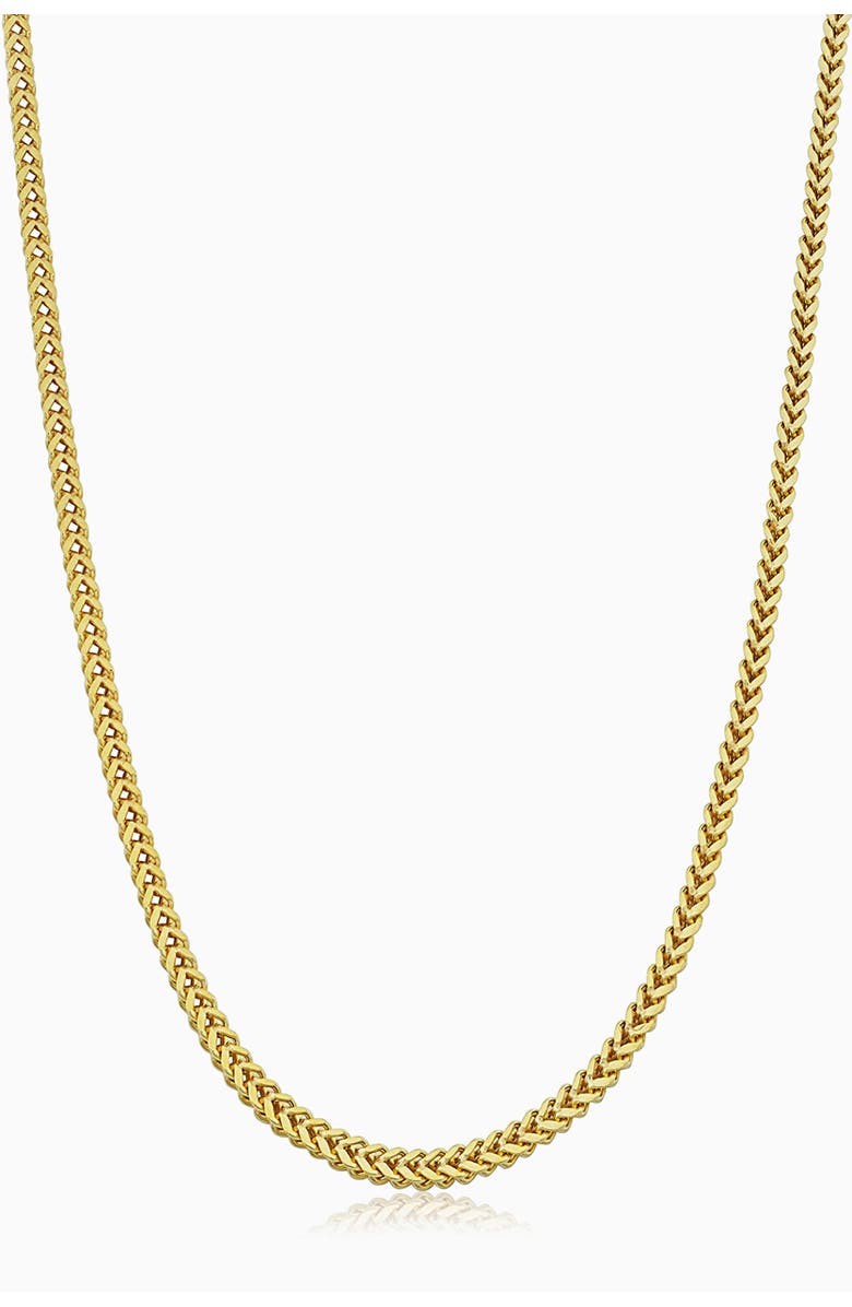 Oradina 10K Gold Medici Franco Chain Necklace, Main, color, Yellow Gold