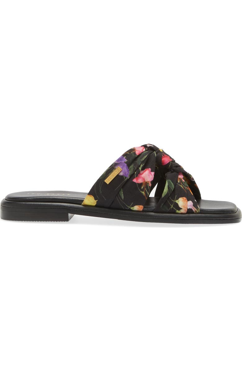 Ted Baker London Ashina Floral Print Knot Sandal, Alternate, color,