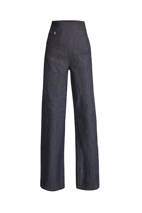 Jendue Chaby Wide Leg Pants In Deep Blue