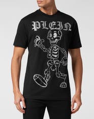 PHILIPP PLEIN T-Shirt Round Neck Ss Skeleton Men