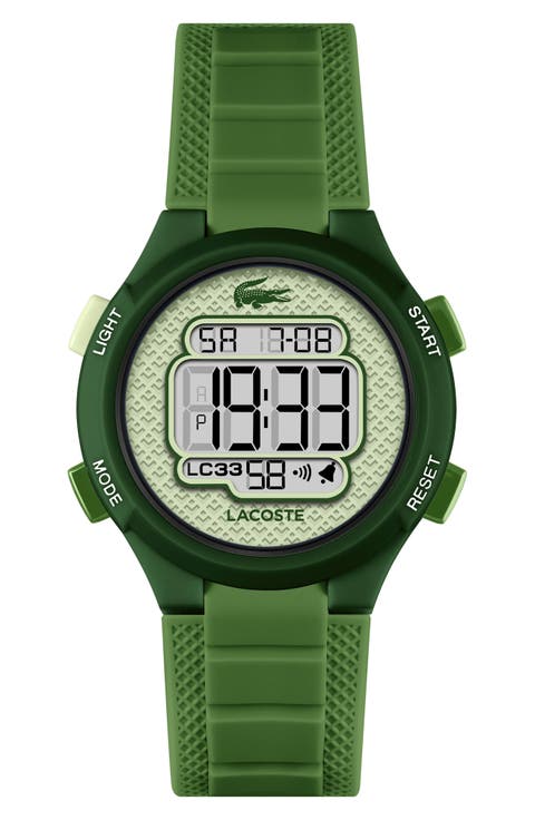 Kids' LC33 Digital Silicone Strap Watch, 32mm