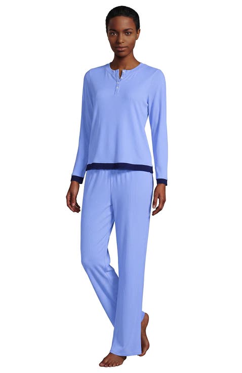 Comfort Rib 2 Piece Pajama Set - Long Sleeve Top And Pants
