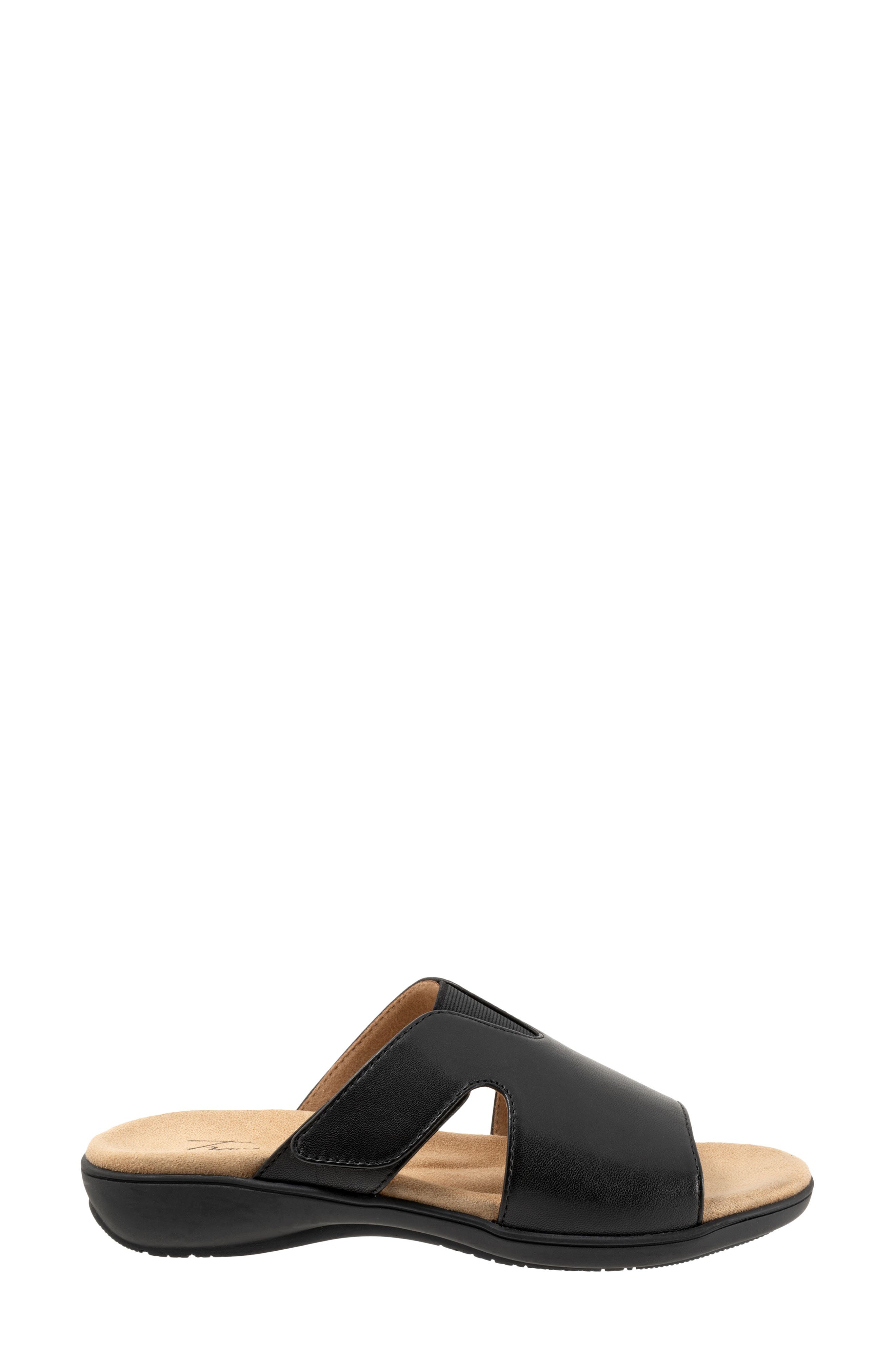 Trotters Roxine 2.0 Slide Sandal - Multiple Widths Available, Alternate, color, Black