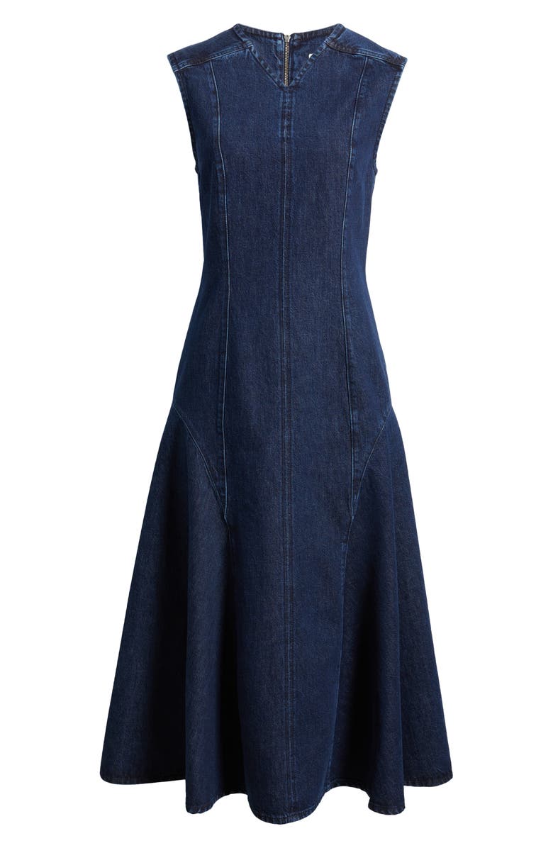 COS Patchwork Denim Dress, Alternate, color, Blue