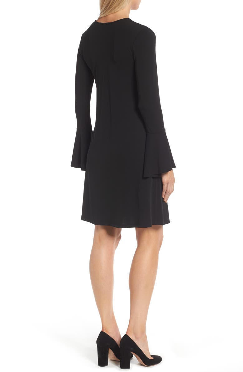 Karen Kane Taylor Flare Sleeve A-Line Dress, Alternate, color, 