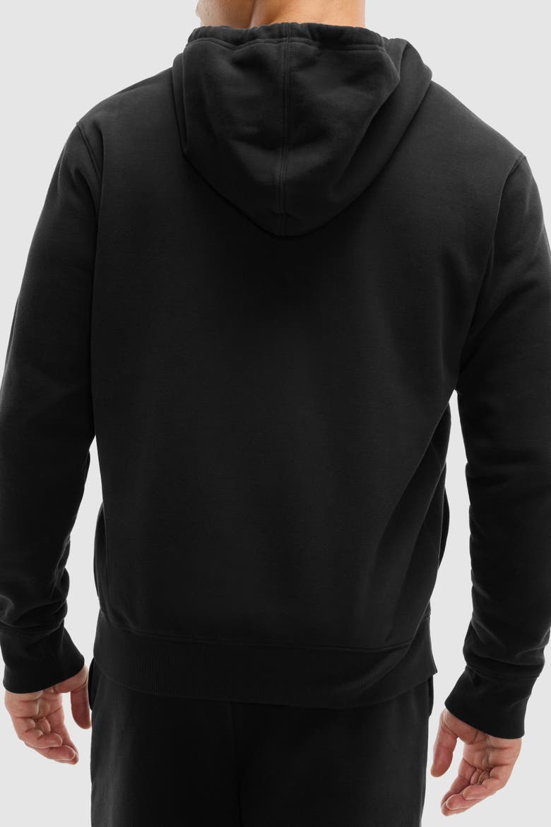 Soft Fleece Full Zip Hoodie, Alternate, color, Black