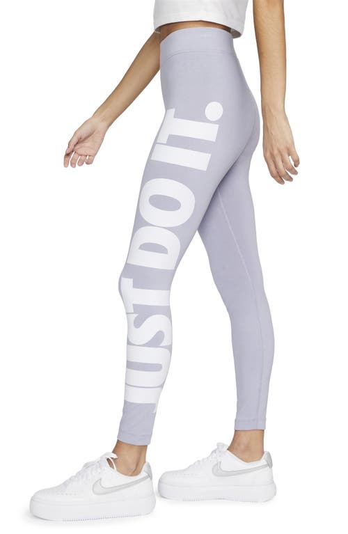 Nike Sportswear Essential High-waisted Leggings In Purple