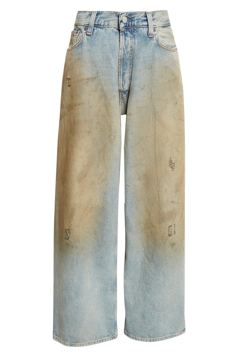 2023 Loose Fit Baggy Wide Leg Jeans, Alternate, color, MID BLUE