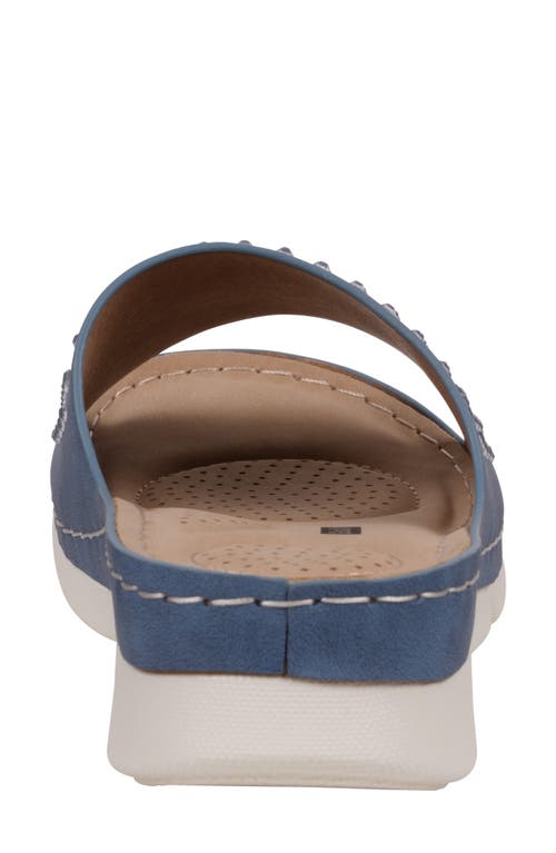 Gc Shoes Julie Comfort Slide Sandal In Blue
