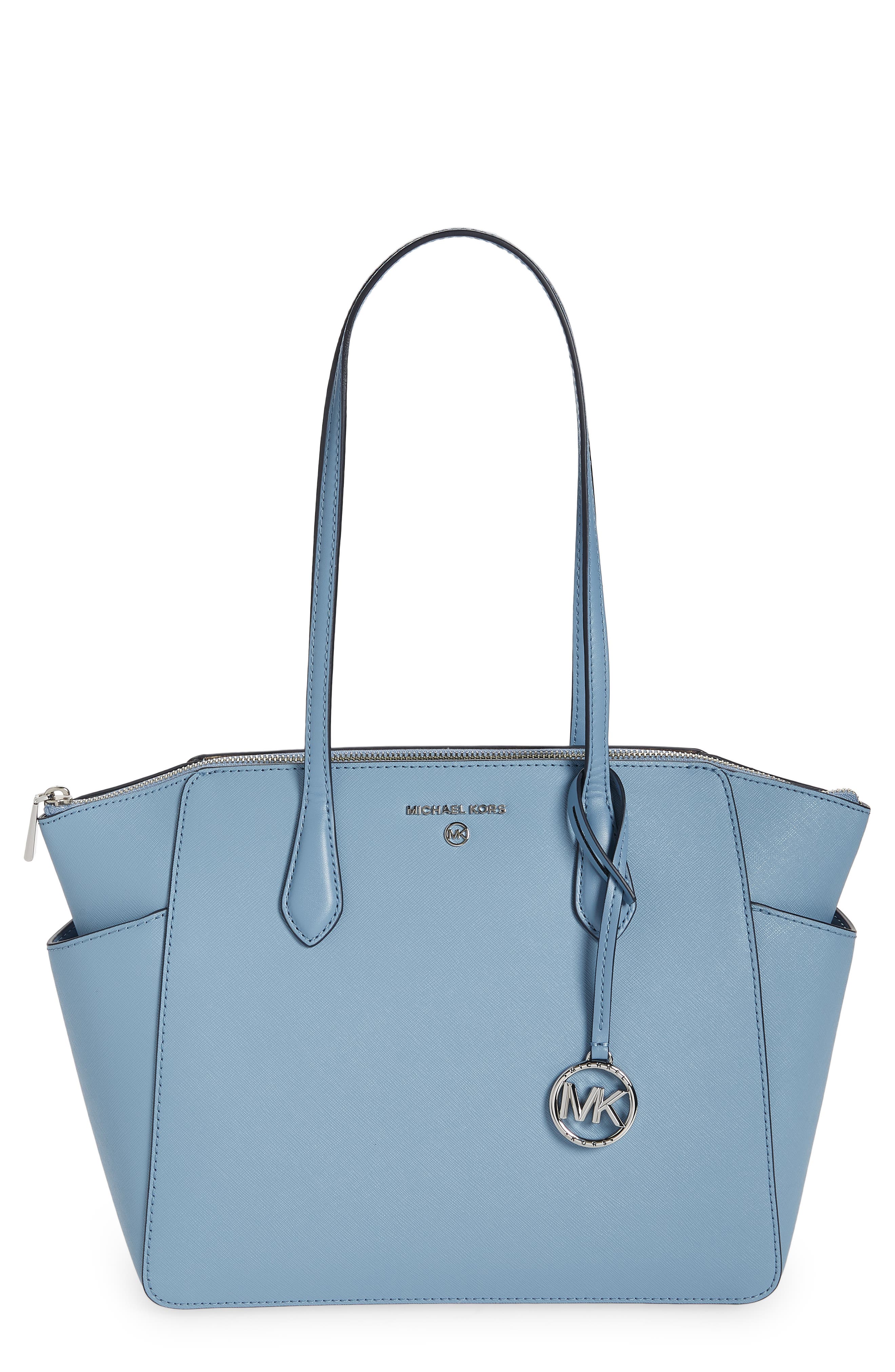 MICHAEL Michael Kors Marilyn Medium Leather Tote, Main, color, 