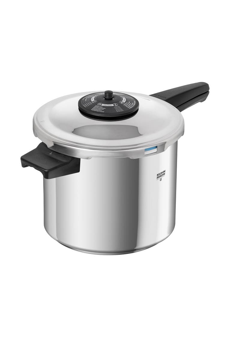 Duromatic Classic Neo Long handle Stovetop Pressure Cooker, 7.4-Quart, Main, color, Silver