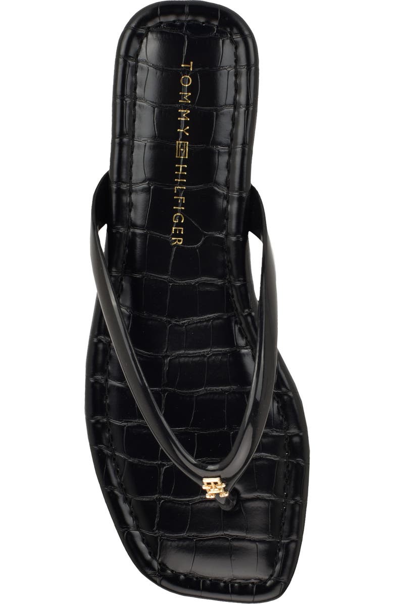 Tommy Hilfiger Vela Flip Flop, Alternate, color, Black